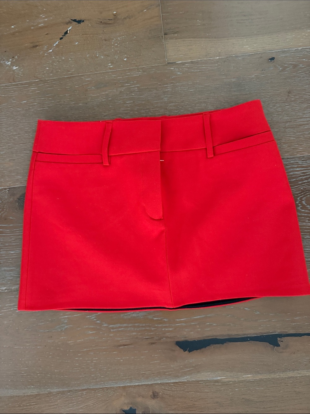 Zara Bright Red Mini Skirt